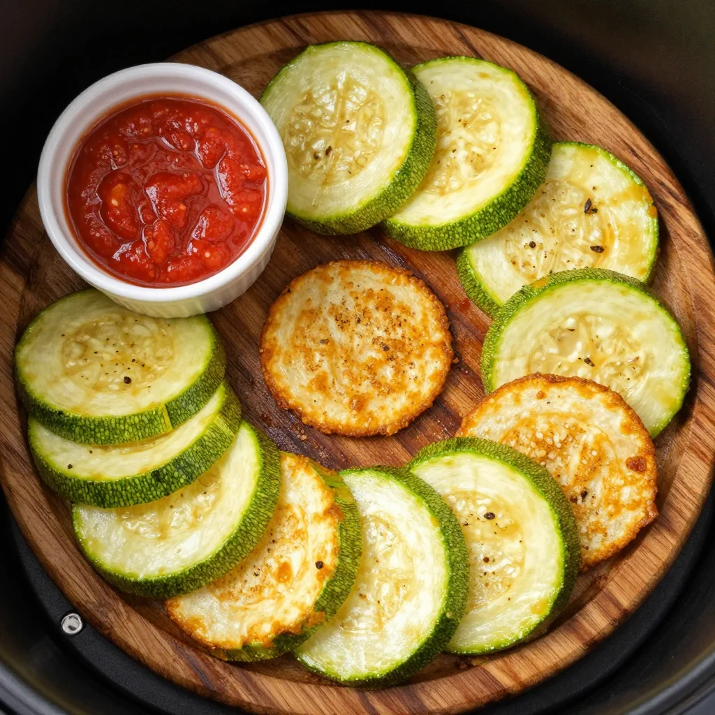 Healthy Air Fryer Zucchini Chips for Kids
