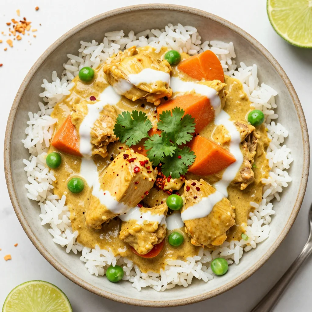 Pantry Clean Out Creamy Chicken and Veggie Curry