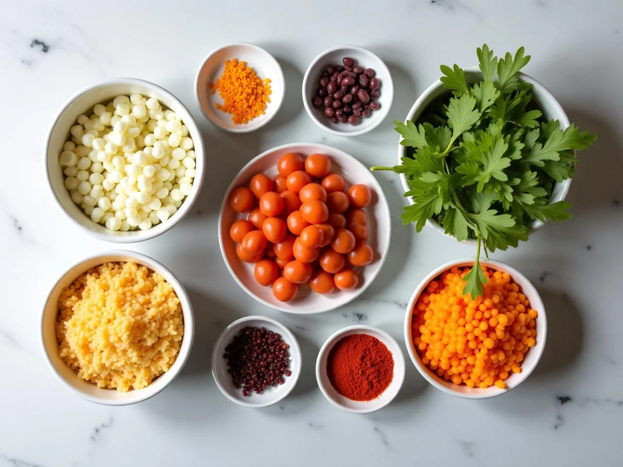 Ingredients for Charro Beans (Frijoles Charros)