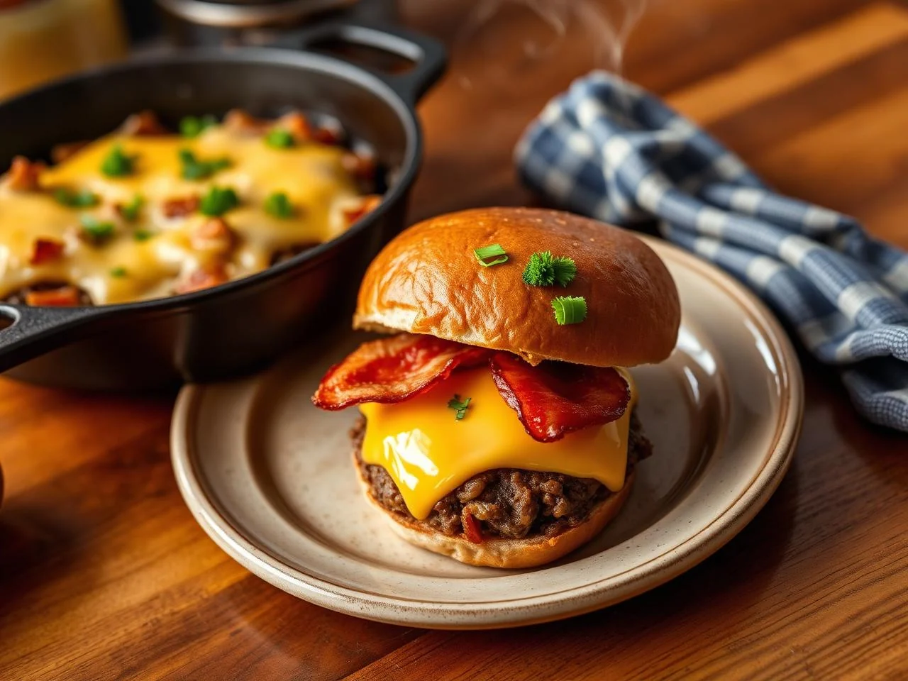 Cheddar Bacon Sliders