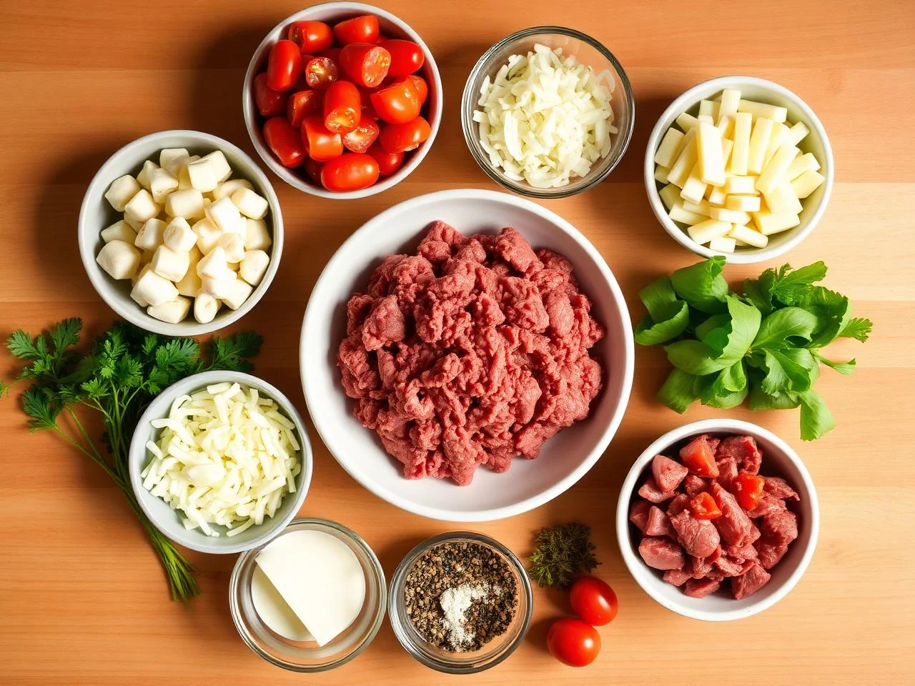 Ingredients for Cheddar Bacon Sliders