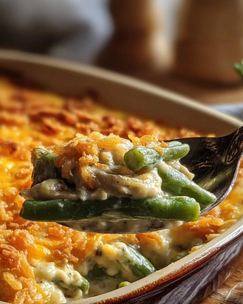 Cheddar Bay Green Bean Casserole