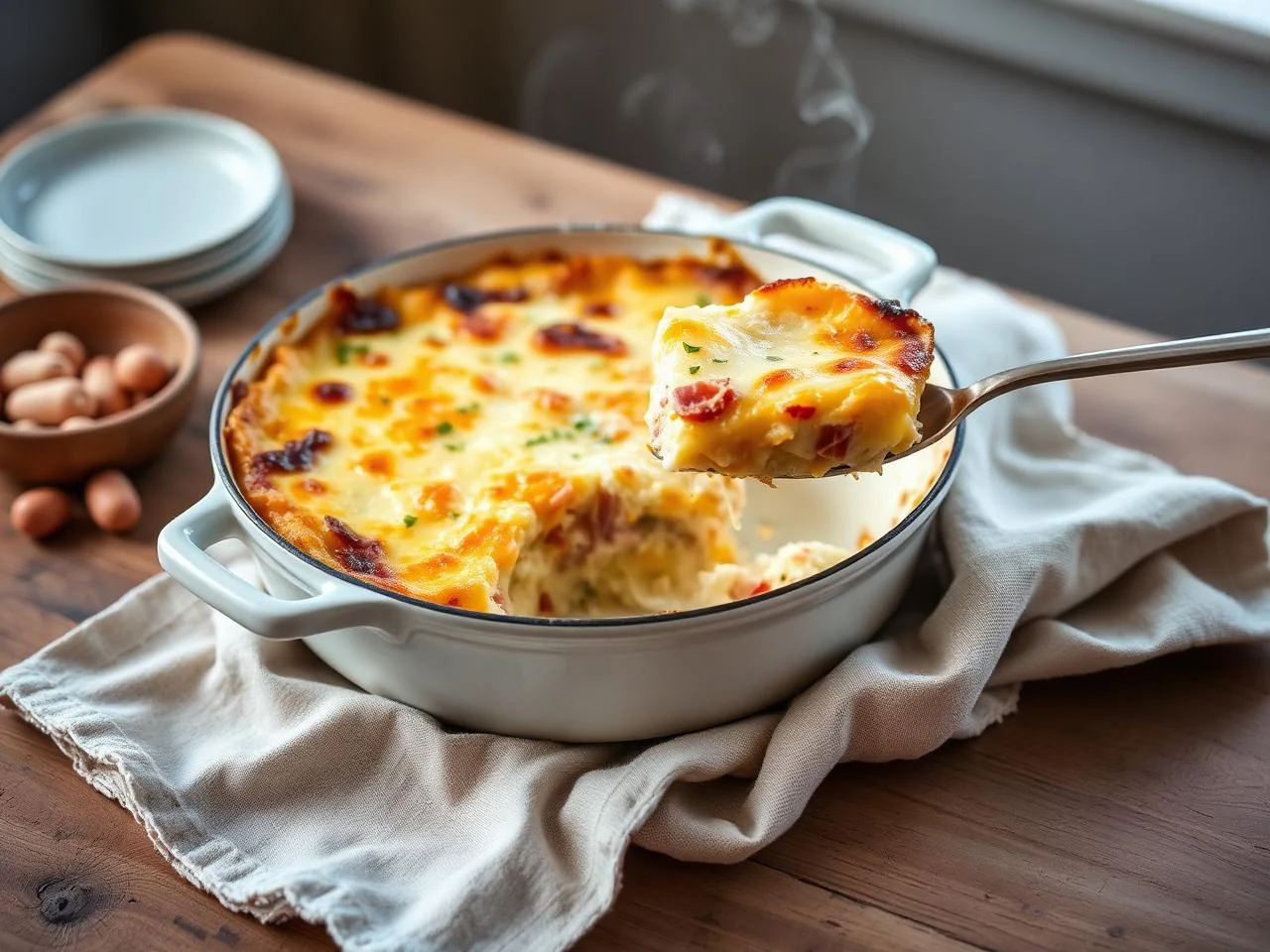 Cheese And Ham Strata