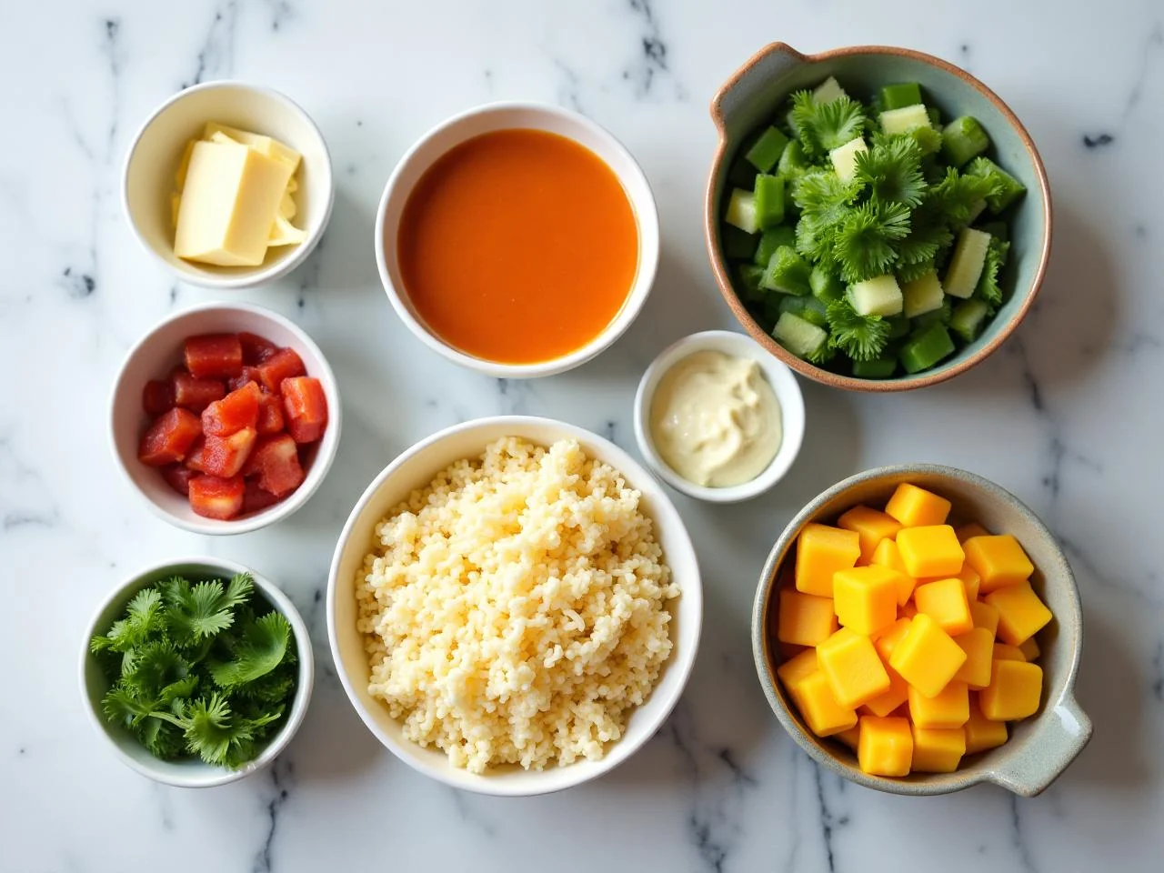 Ingredients for Cheese Enchiladas