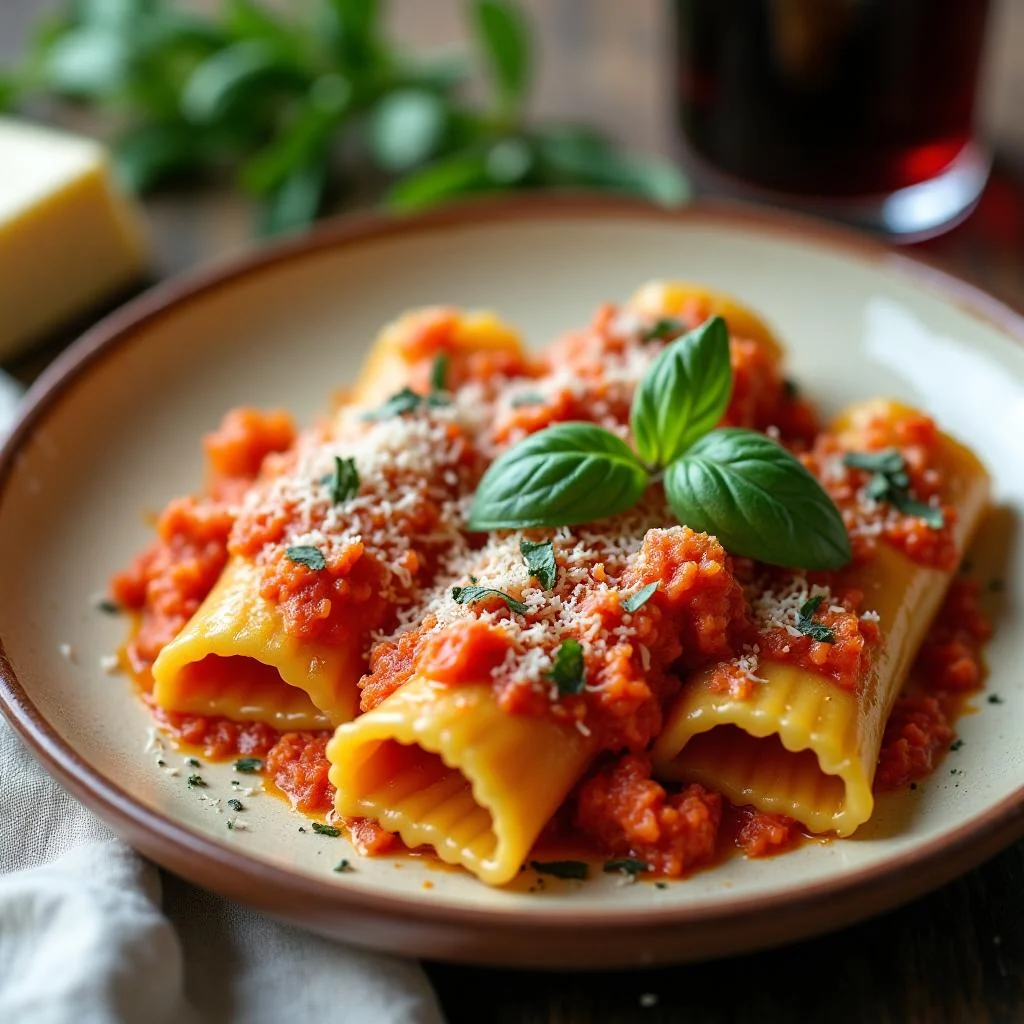 Cheese-Stuffed Manicotti