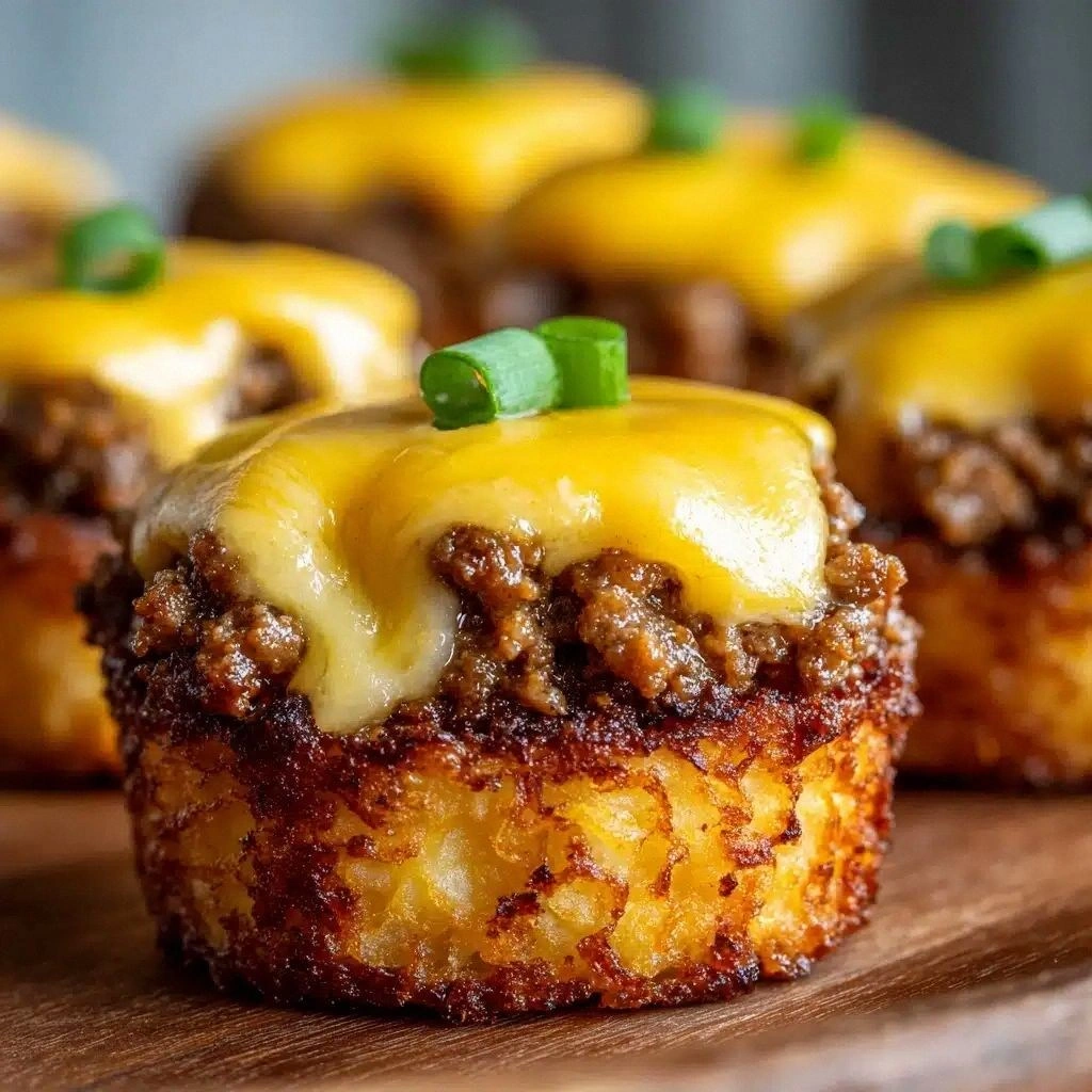 Cheeseburger Tater Tot Cups Re