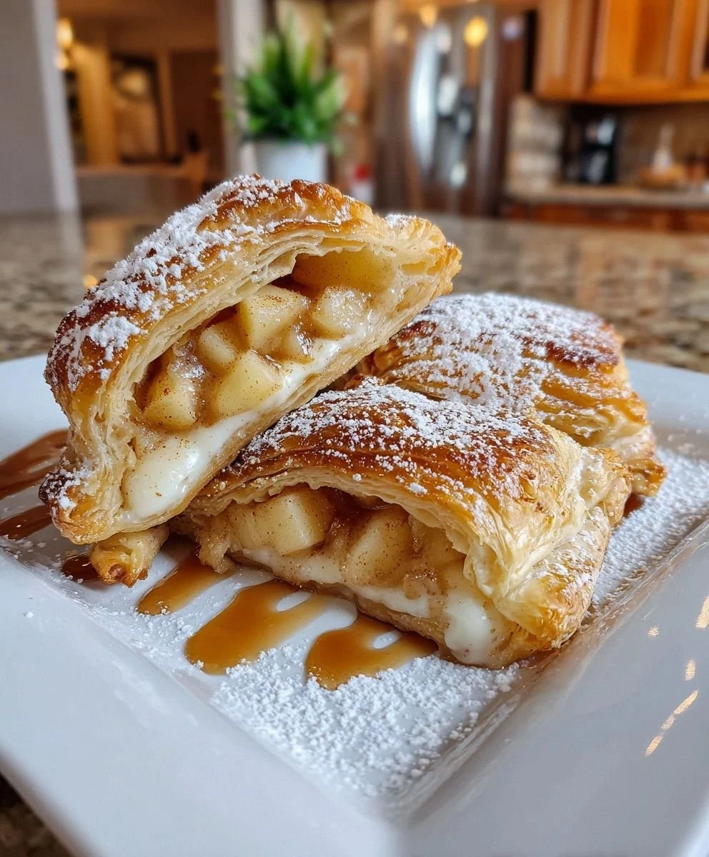 Cheesecake Stuffed Apple Pies