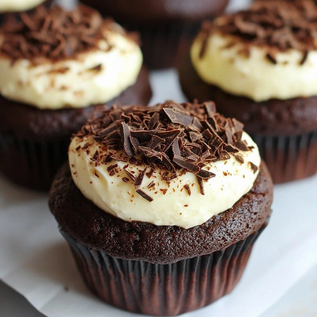 Cheesecake Stuffed Chocolate Cupcakes Recipe