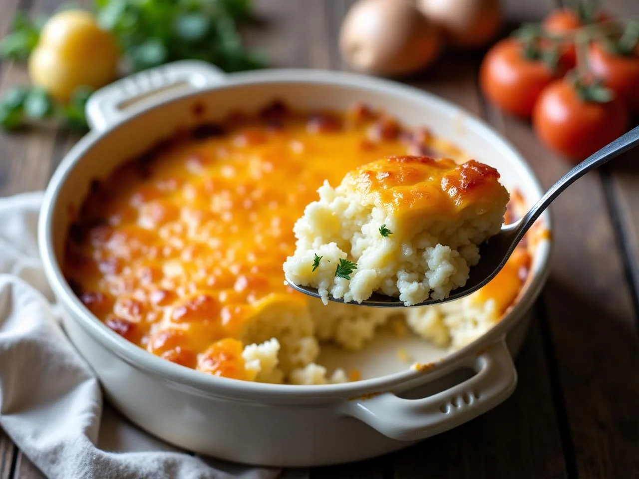 Cheesy Baked Cauliflower