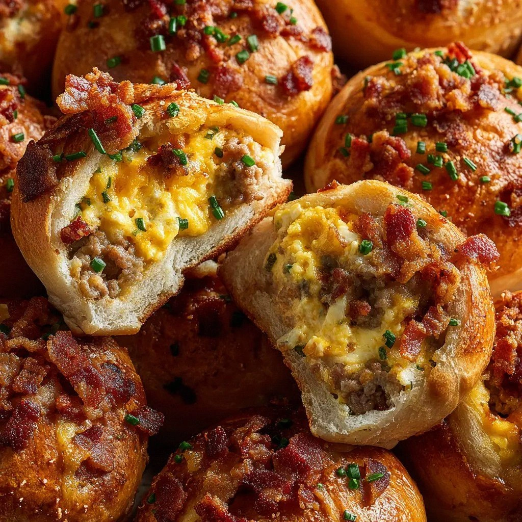 Cheesy Breakfast Rolls: The Ul