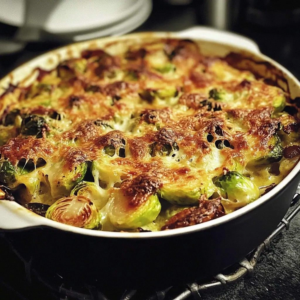 Cheesy Brussel Sprout Casserol
