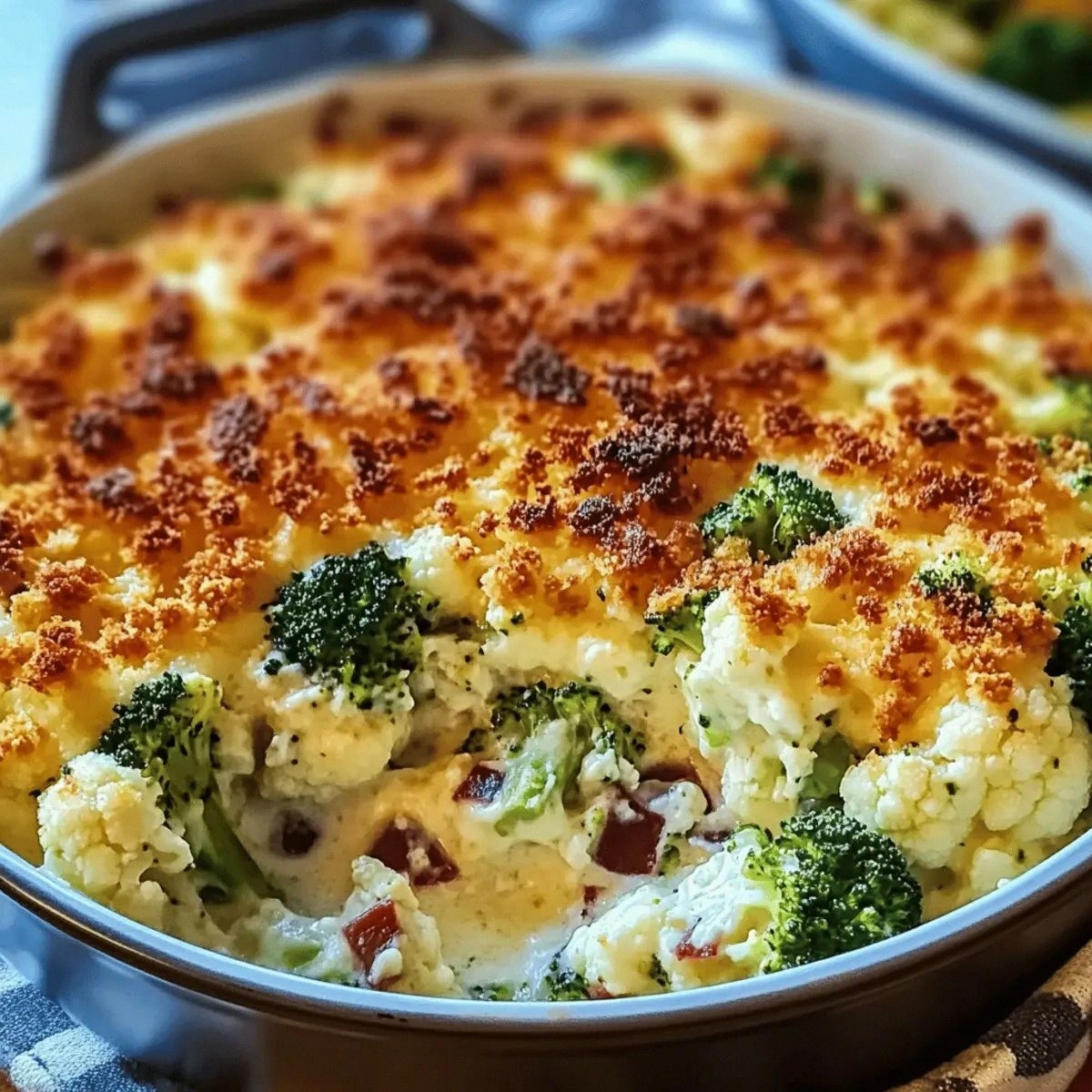 Cheesy Cauliflower and Broccoli Casserole for Ultimate Comfort