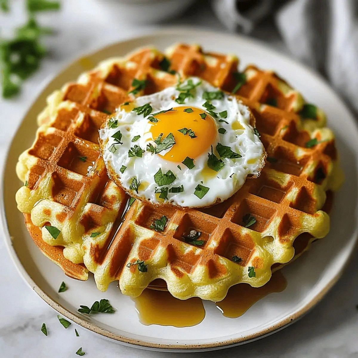 Cheesy Cauliflower Waffles: Crispy, Healthy Comfort Food