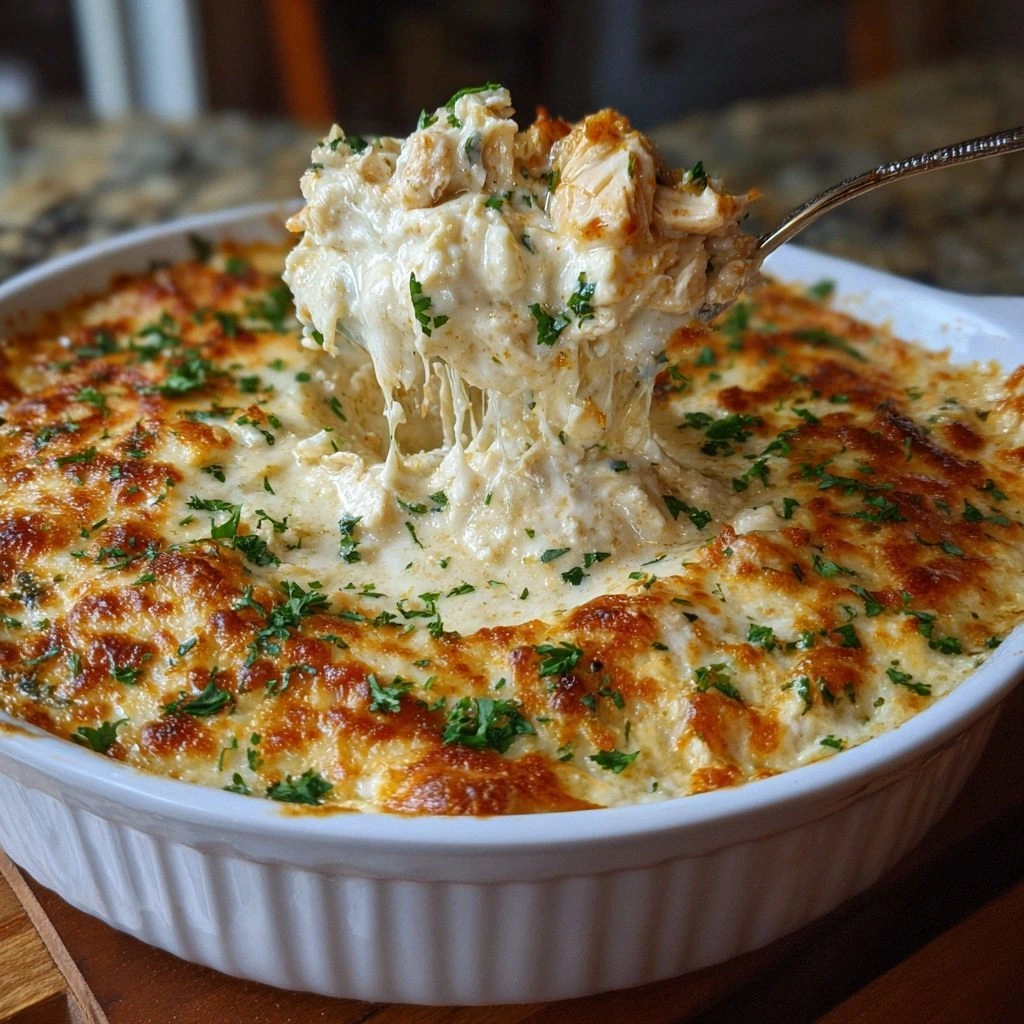 Cheesy Chicken Alfredo Dip