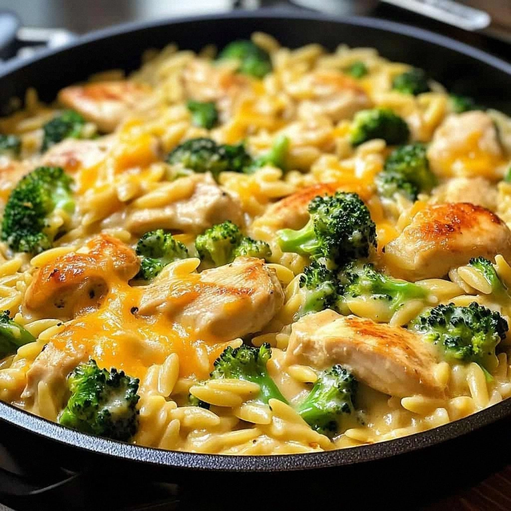 Cheesy Chicken Broccoli Orzo: A Delicious and Easy Recipe