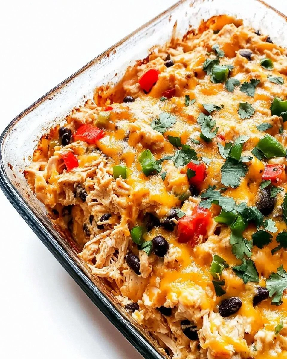 Cheesy Chicken Burrito Casserole Recipe is a must-try!