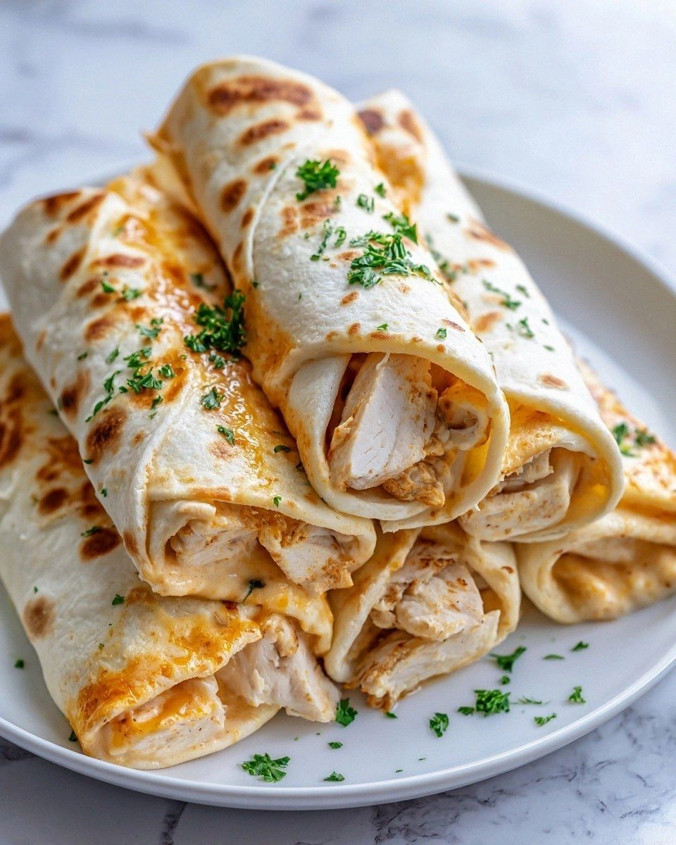 Cheesy Chicken Wraps Recipe