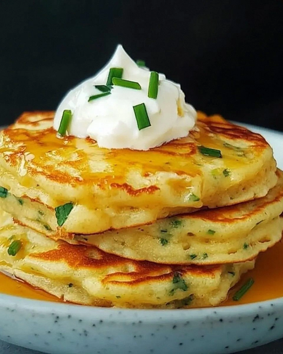 Cheesy Chive Pancakes: Discover a Delicious Twist!