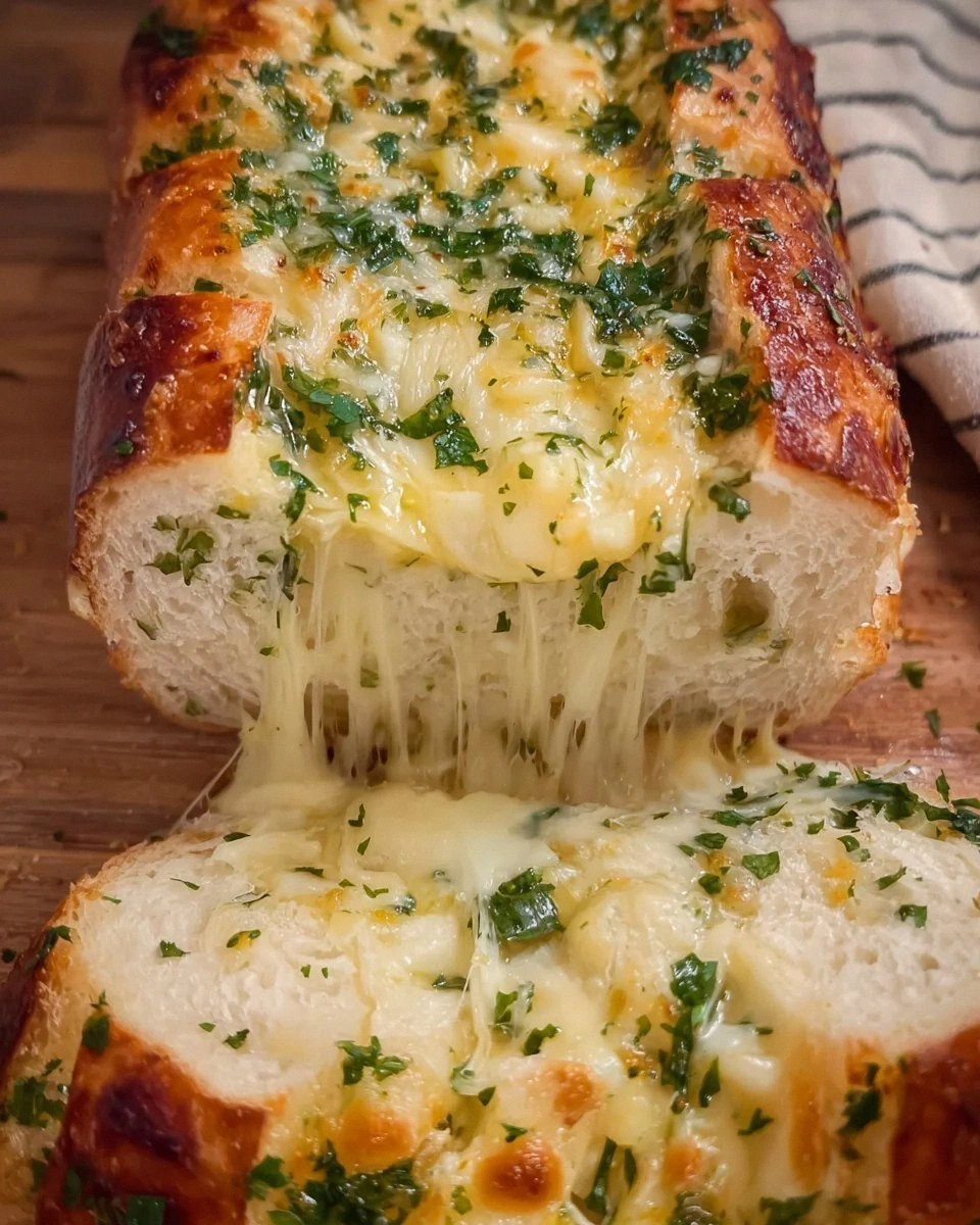 Cheesy Garlic & Parsley Butter Bread