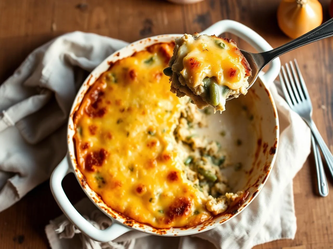 Cheesy Green Bean Casserole