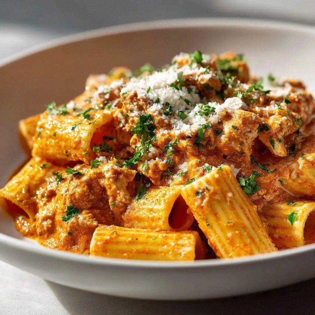 Cheesy Ground Turkey Pasta: Th