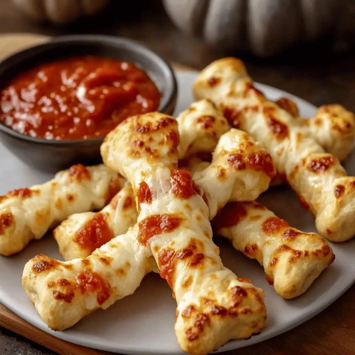 Cheesy Halloween Breadstick Bones for Spooky Snacking Fun