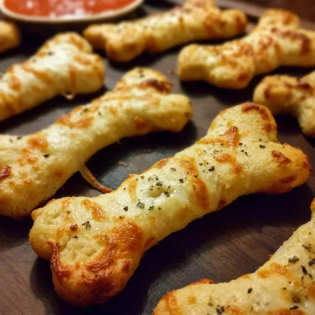 Cheesy Halloween Breadstick Bo