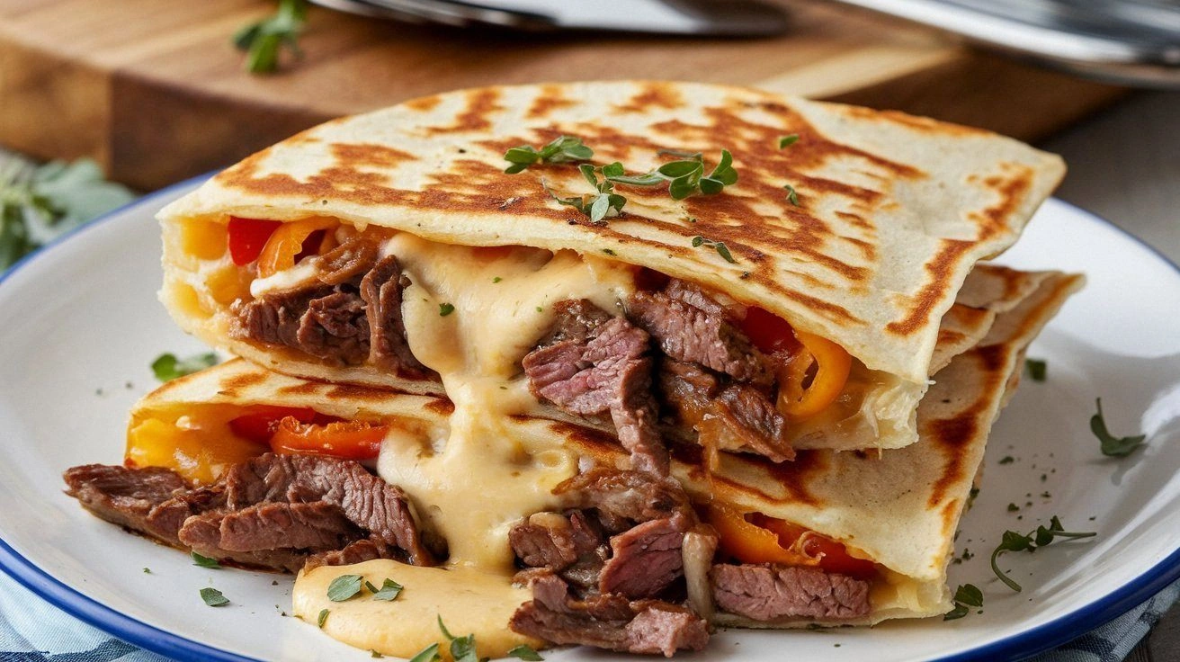 Cheesy Philly Cheesesteak Ques