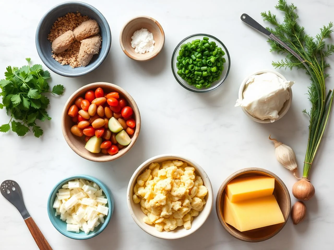 Ingredients for Cheesy Potato Gratin
