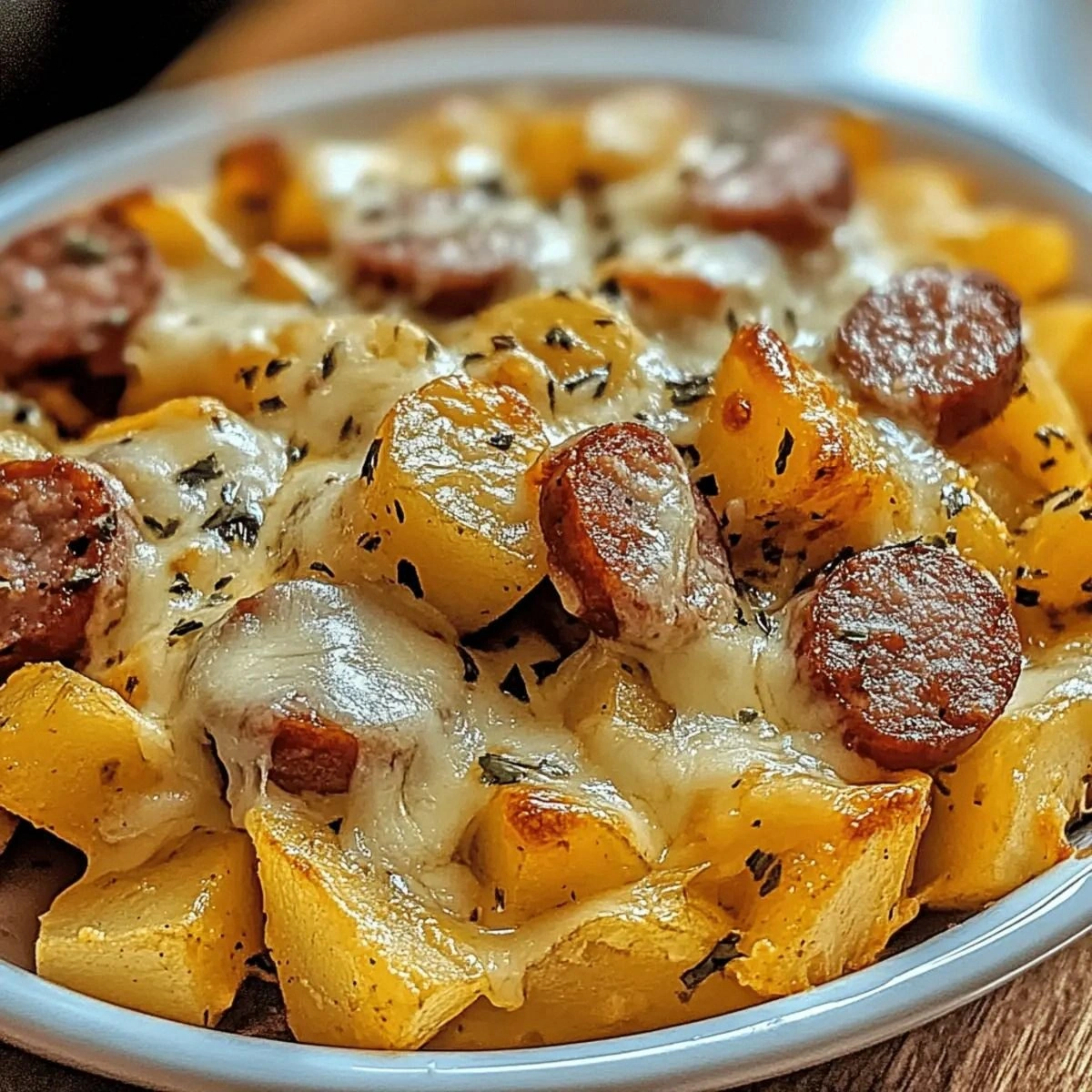 Cheesy Ranch Potatoes and Smoked Sausage—Comfort in One Pan