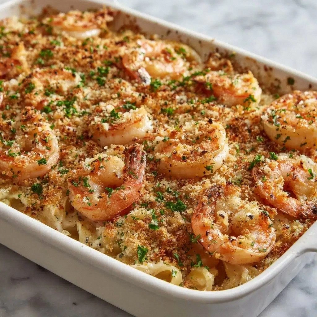 Cheesy Shrimp Casserole Deligh