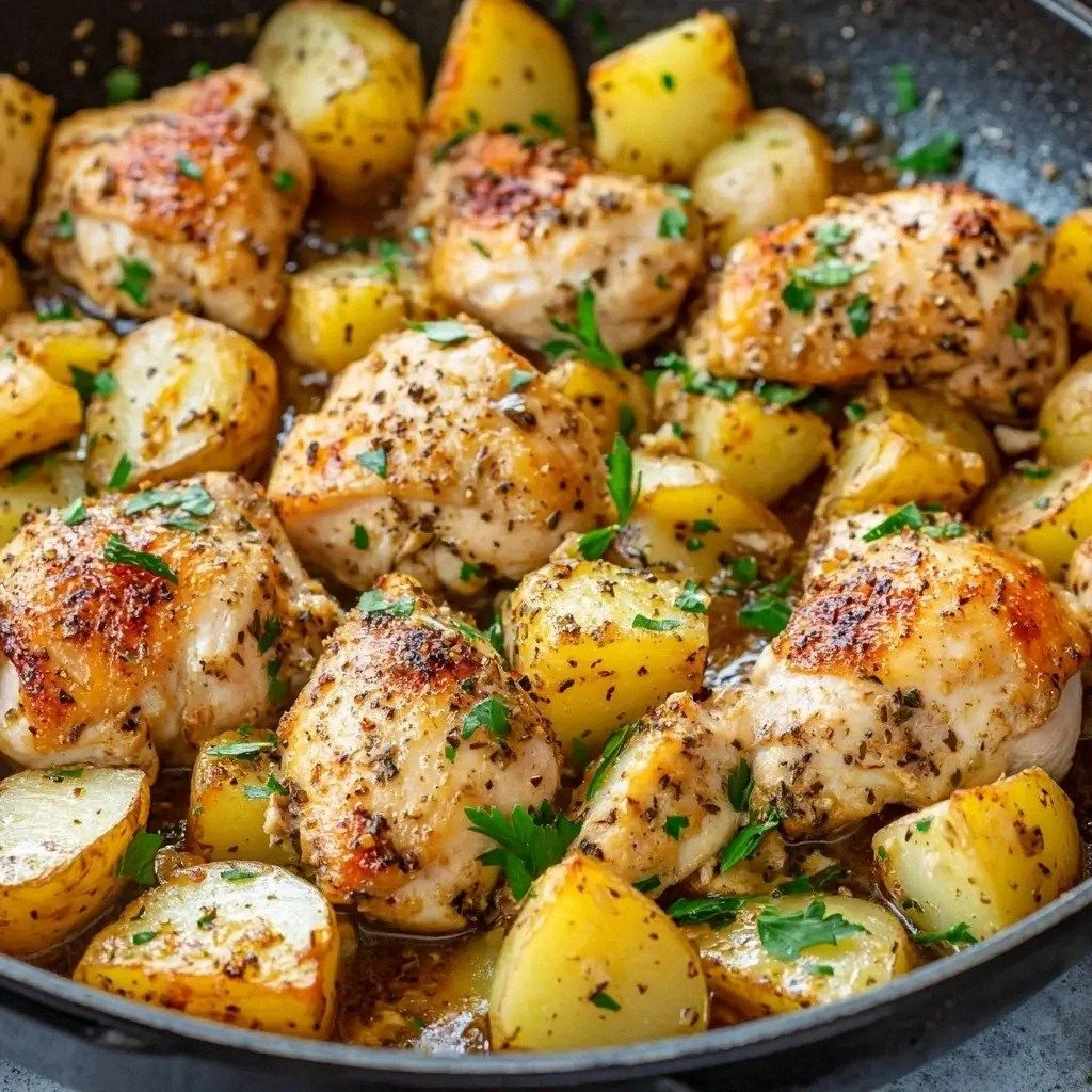 Cheesy Skillet Garlic Parmesan
