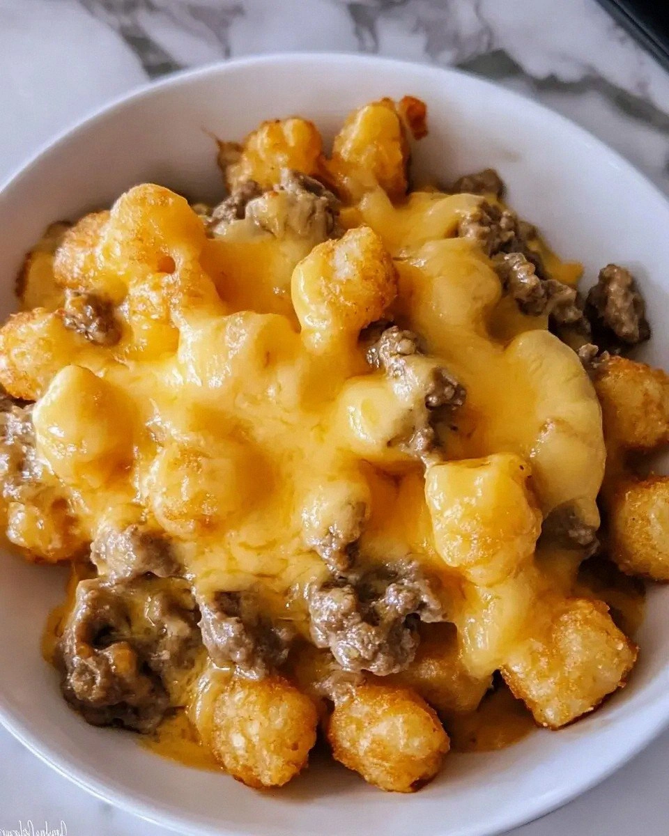 Cheesy Tater Tot Casserole Recipe is a family favorite!