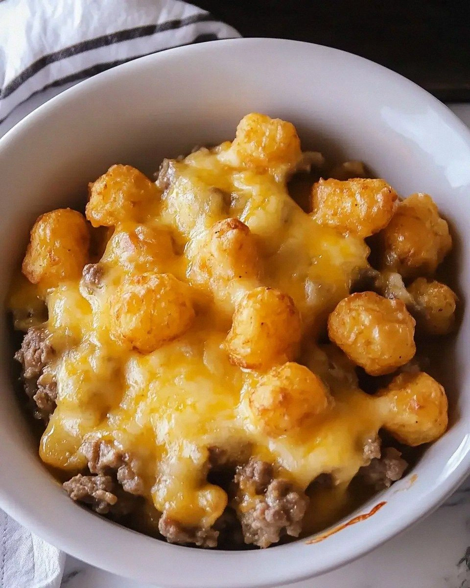Cheesy Tater Tot Casserole Recipe is a family favorite!