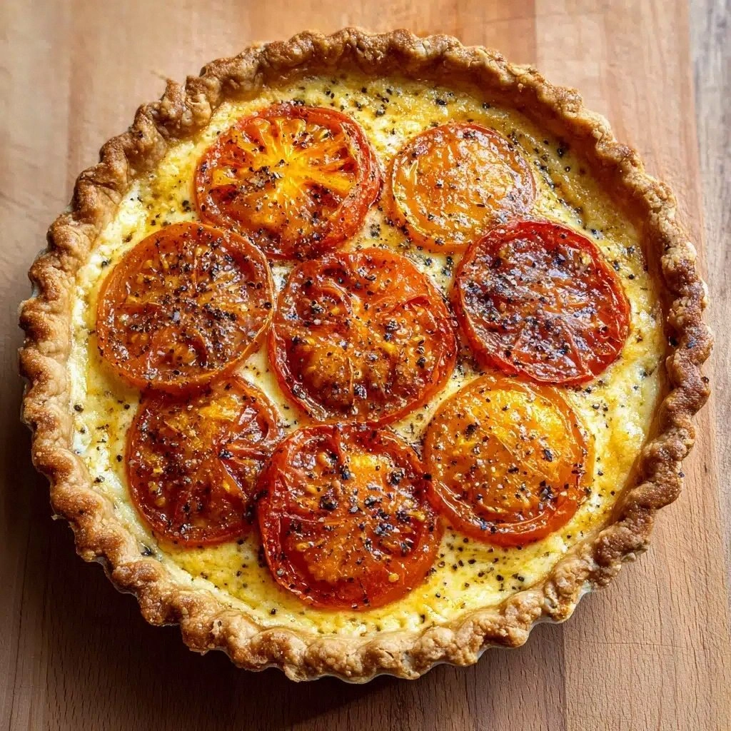 Cheesy Tomato Pie Recipe