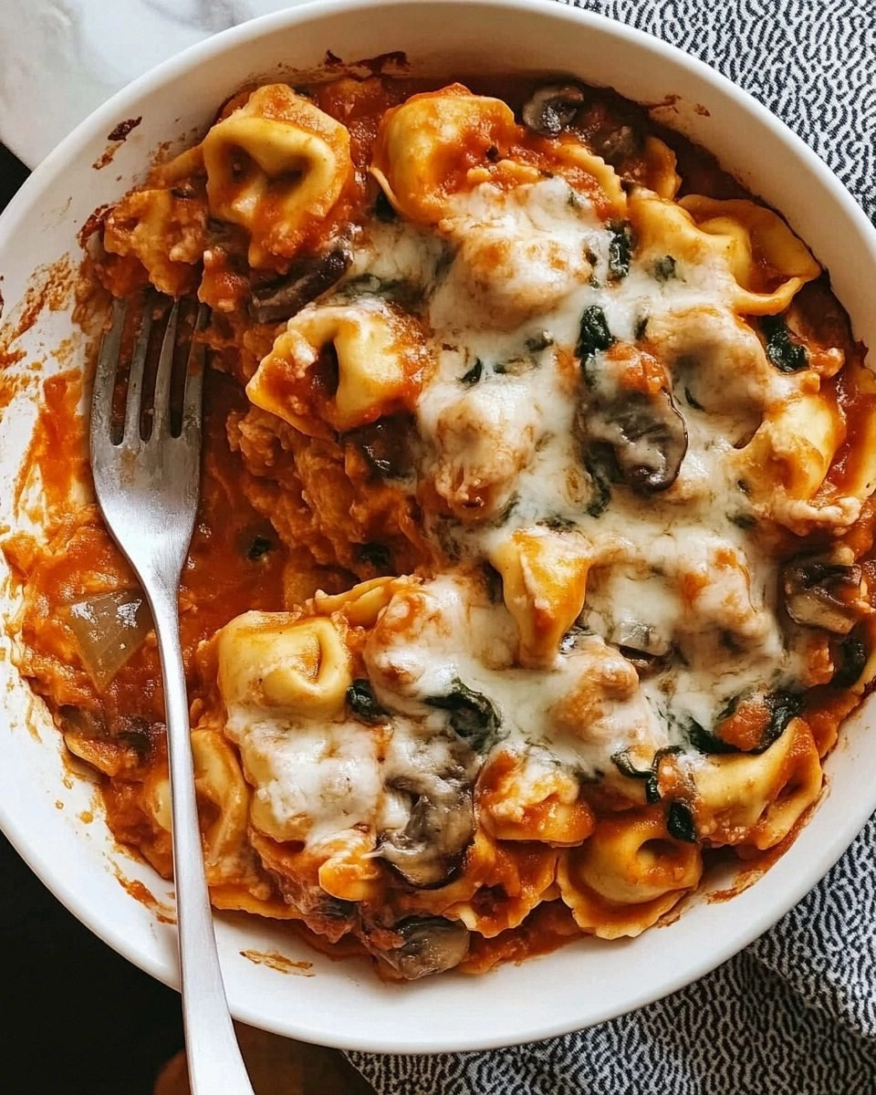 Cheesy Tortellini Casserole