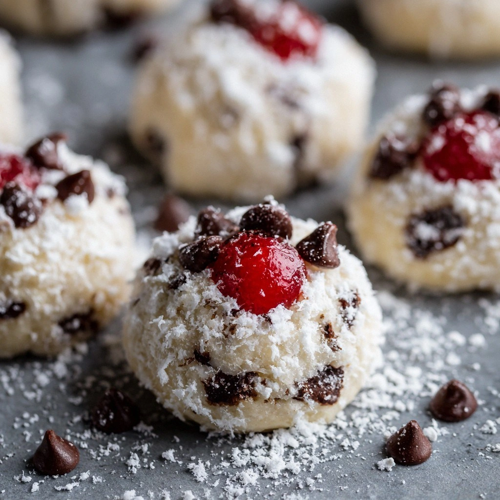 Cherry Chocolate Chip Snowball