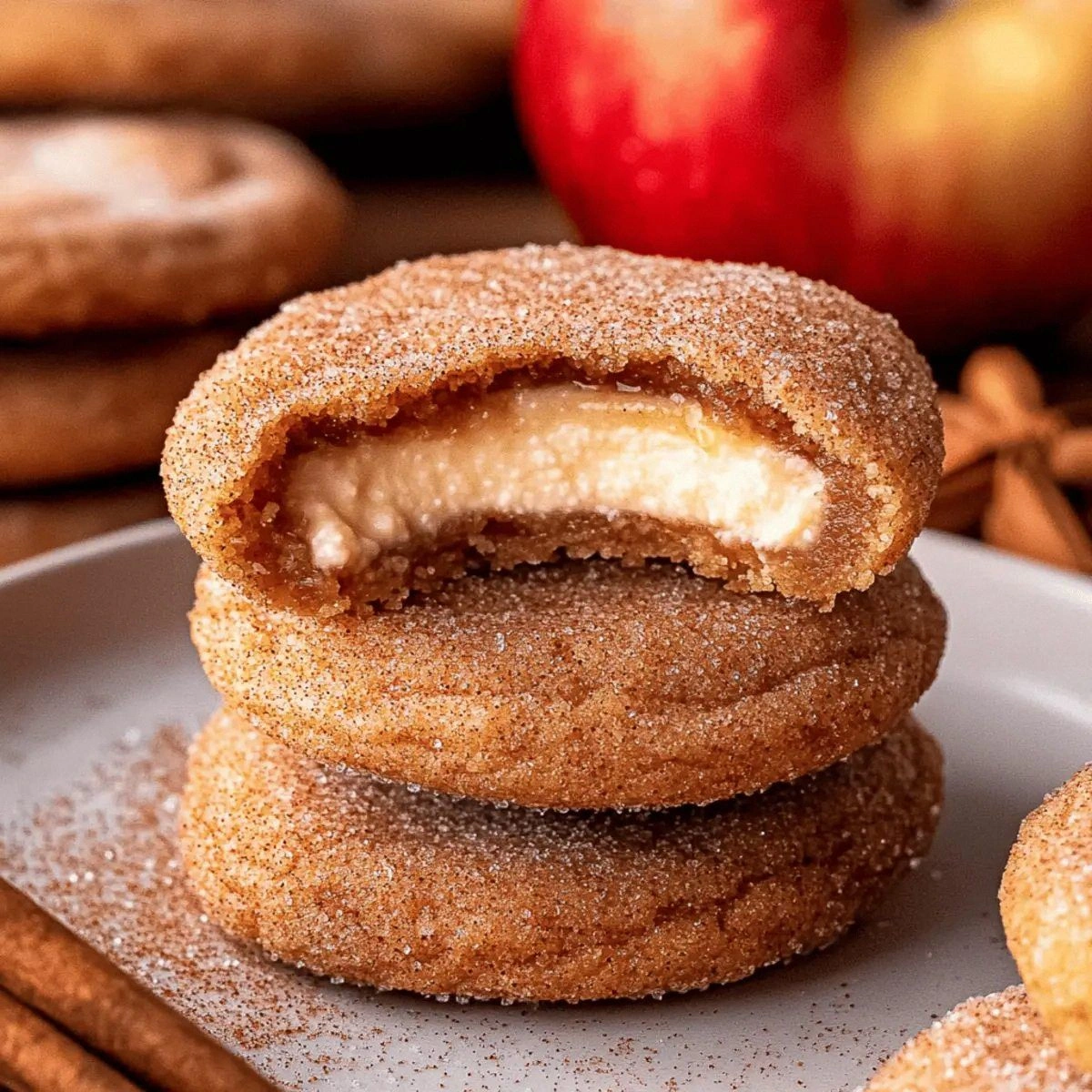 Chewy Apple Cider Cheesecake Cookies for Cozy Fall Days