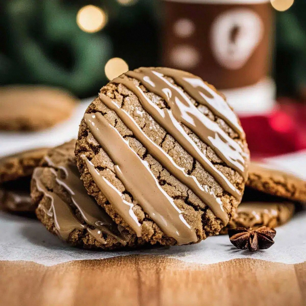 Chewy Gingerbread Latte Cookies for Cozy Holiday Mornings