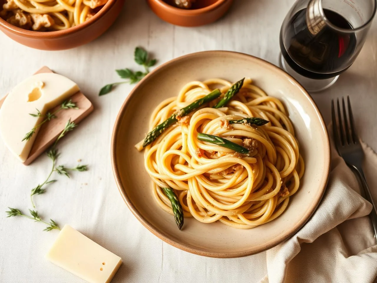 Chicken And Asparagus Pasta