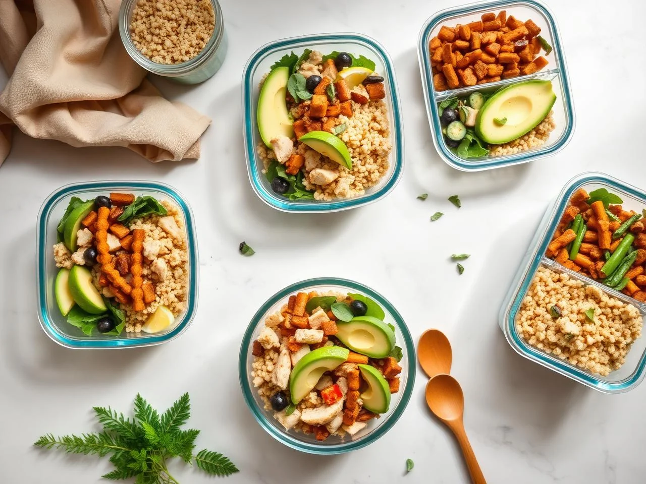 Chicken And Avocado Salad Bowl