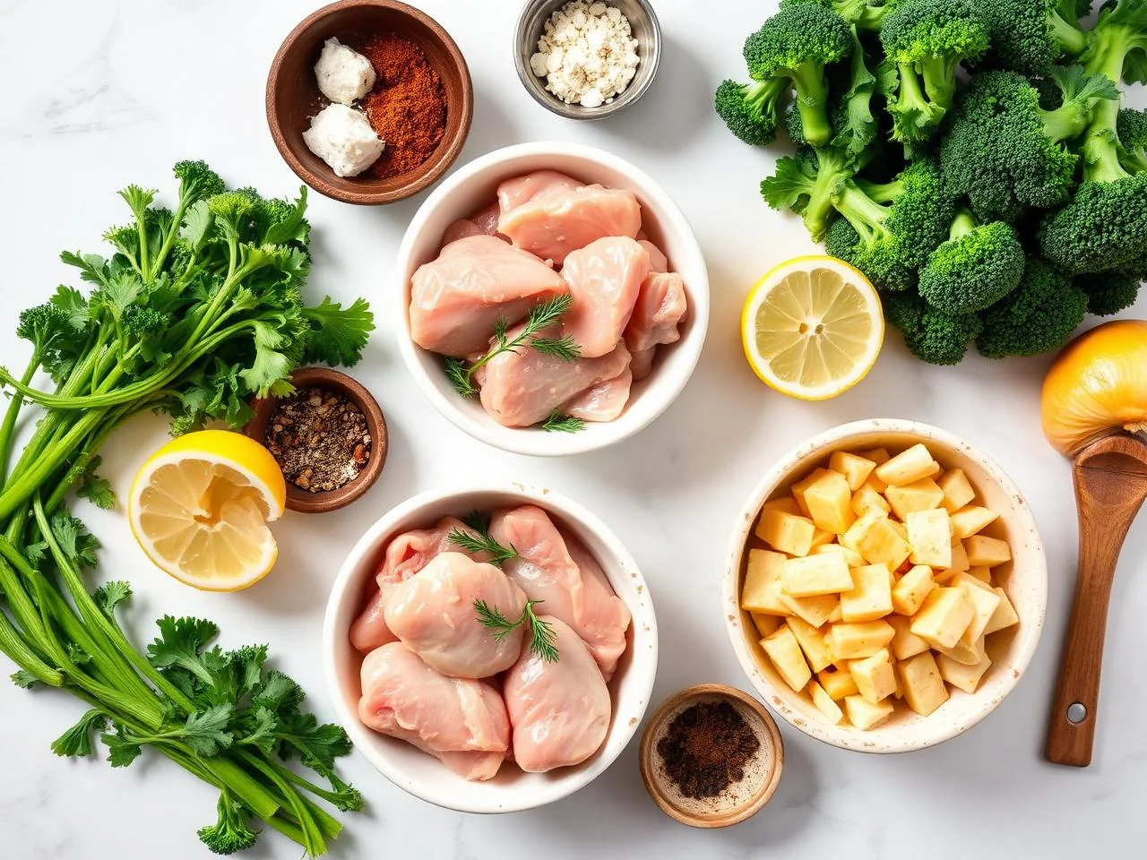 Ingredients for Chicken And Broccoli Skillet