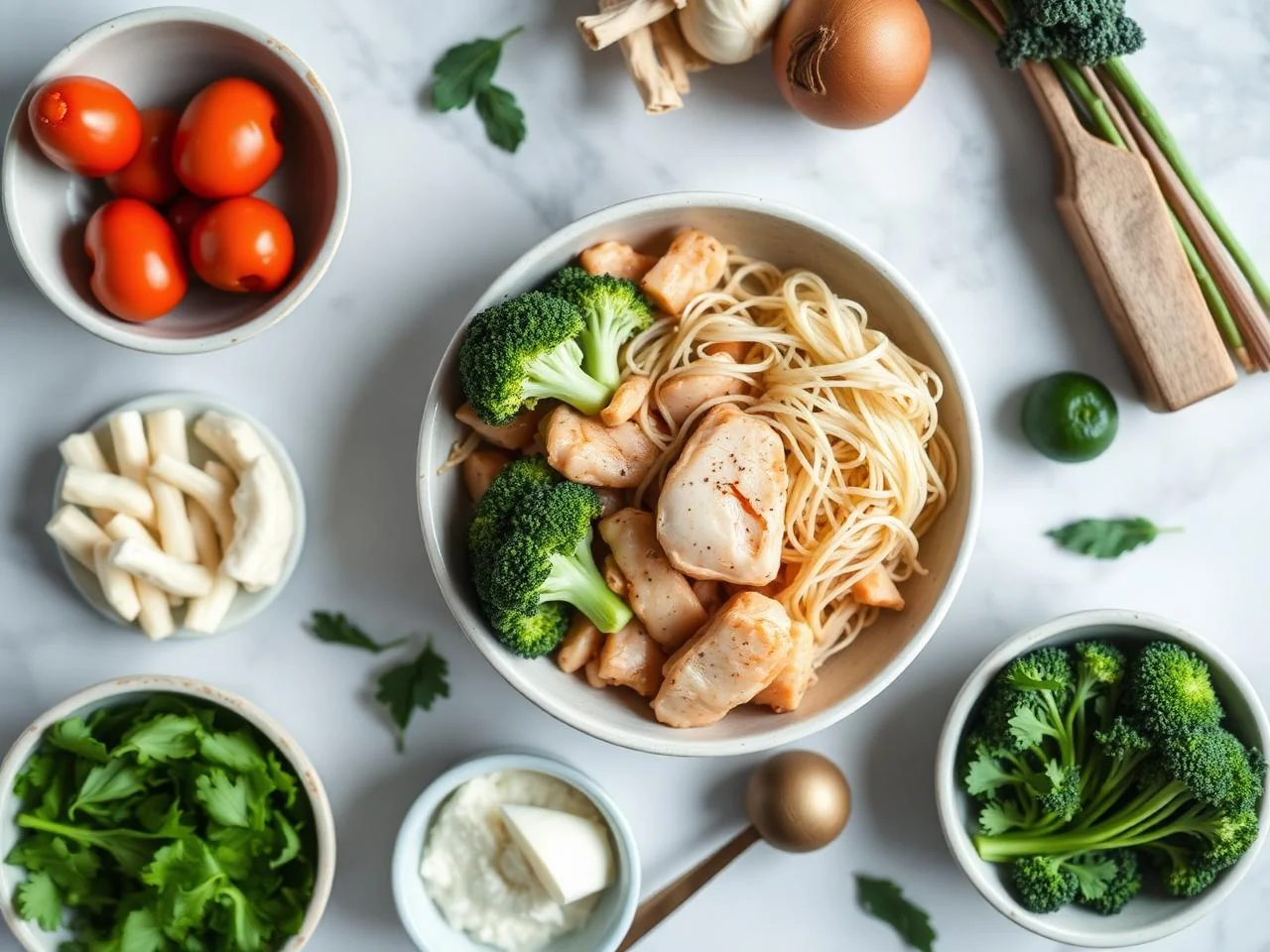 Ingredients for Chicken And Broccoli Stir Fry Bowl