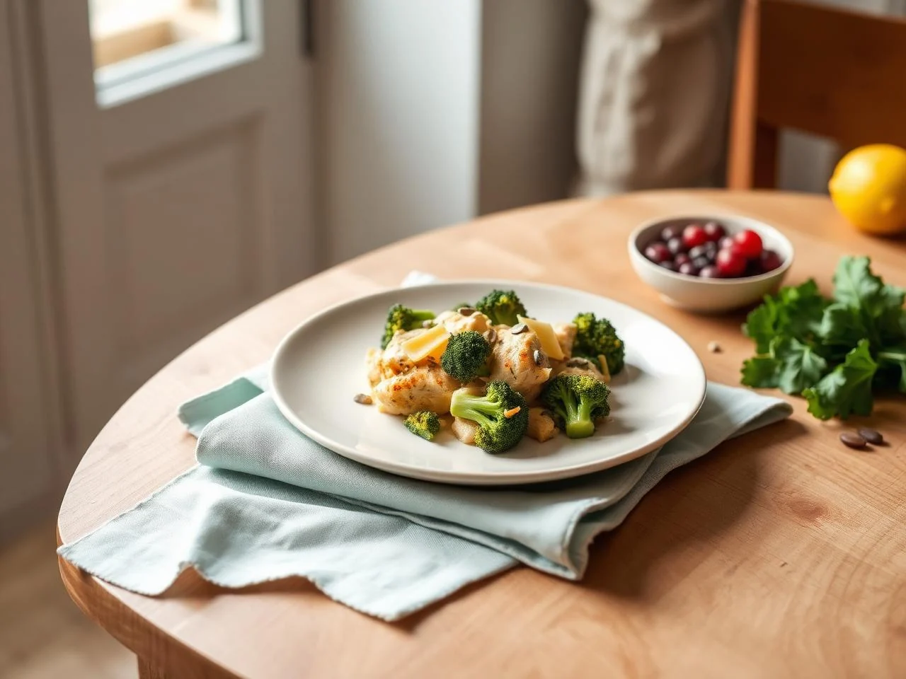 Chicken And Broccoli With Cheddar Cheese