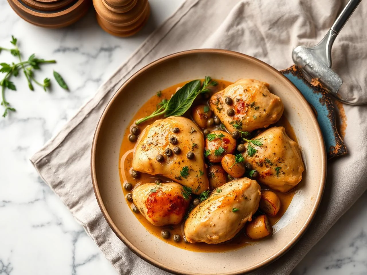 Chicken And Capers Skillet