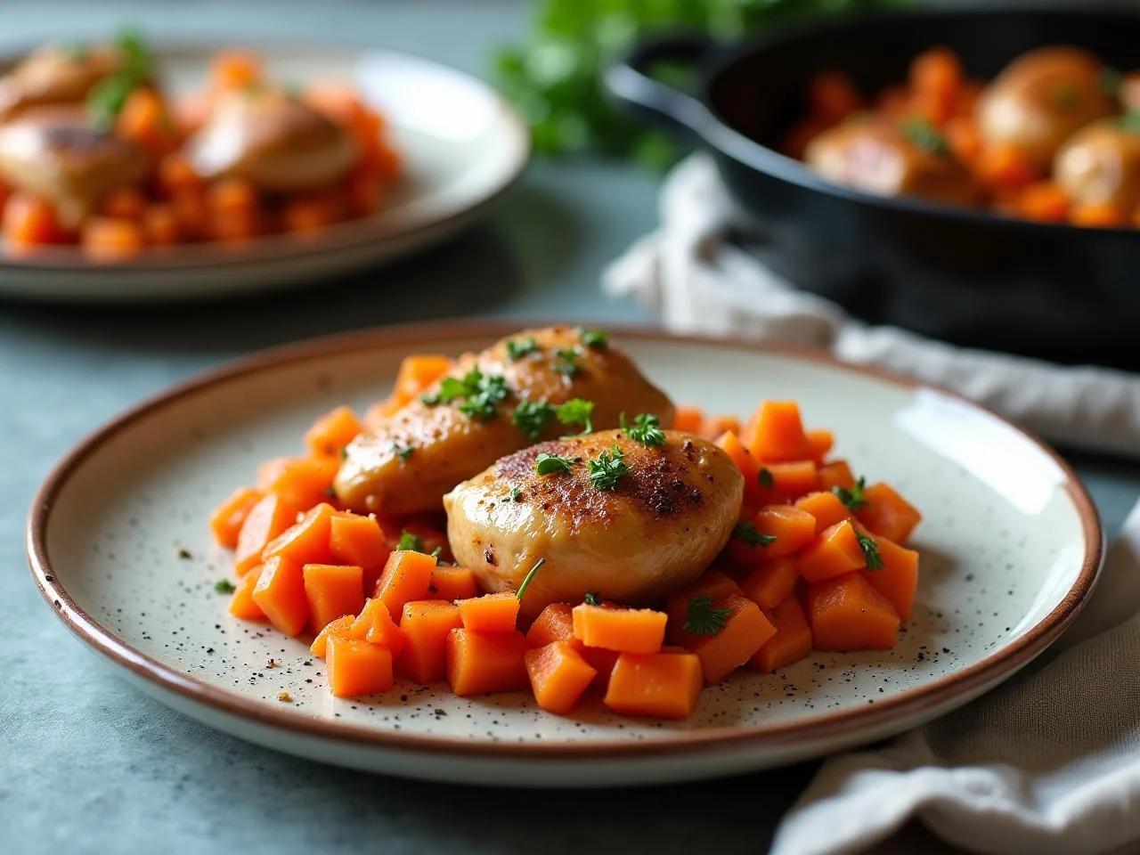 Chicken And Carrot Skillet