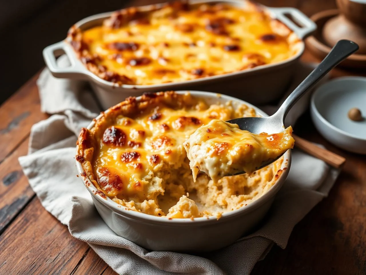Chicken And Cheese Fritter Casserole