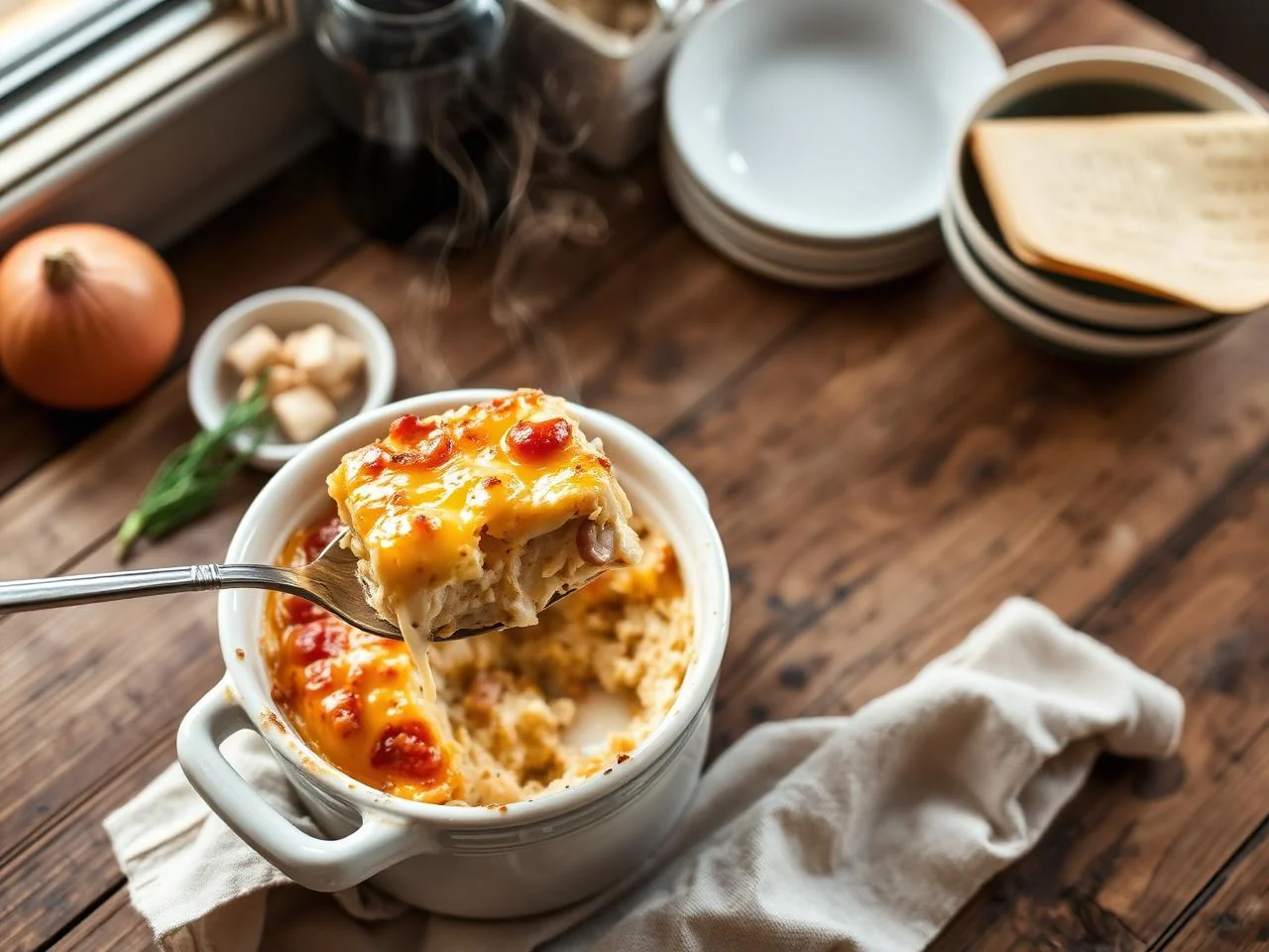 Chicken And Cheese Tortilla Casserole
