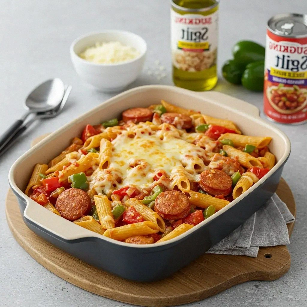 Chicken and Chorizo Pasta Bake