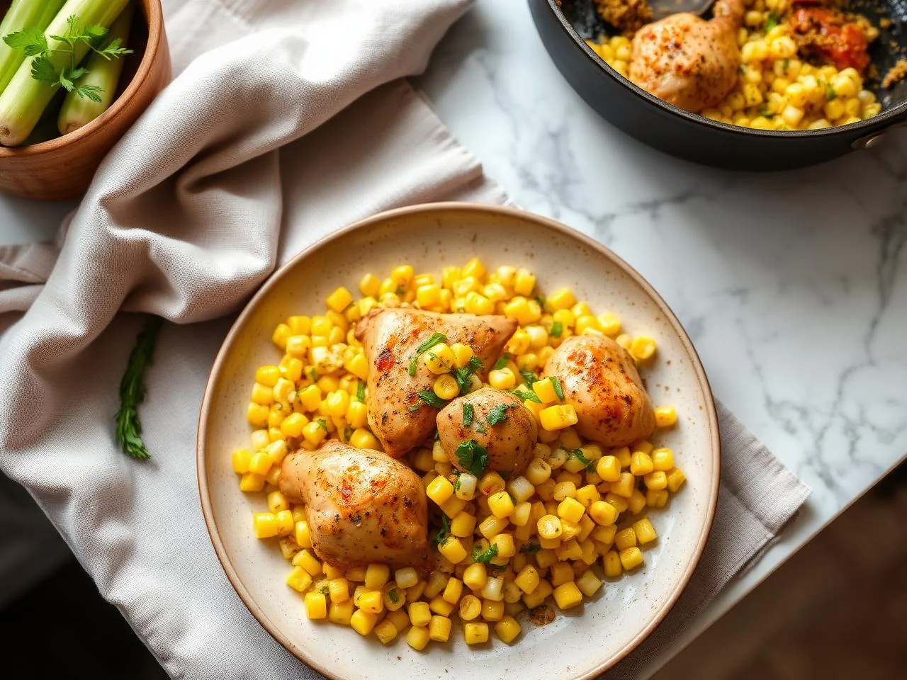 Chicken And Corn Skillet